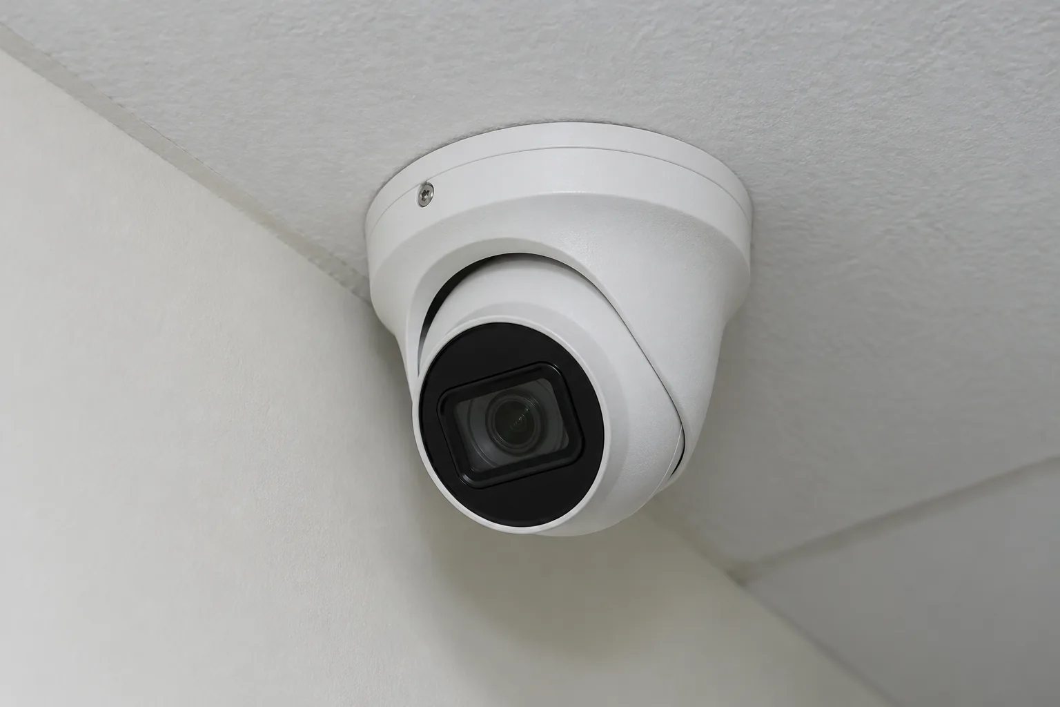Commercial IP camera representing the CCTV deployment for &Co Coffee Shop