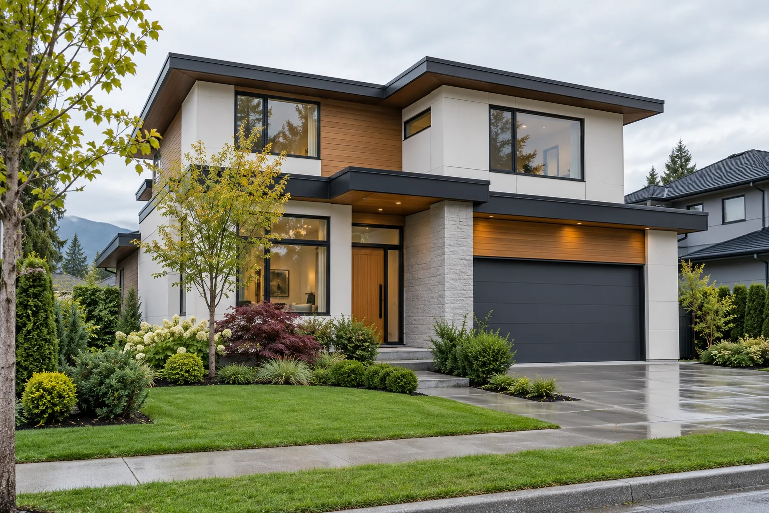 Modern custom residence low-voltage technology deployment in Richmond, BC