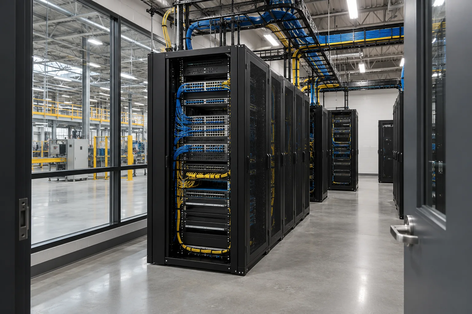 Security and video-recording infrastructure delivered by Future Bridges at the manufacturing facility in Sudair Industrial City